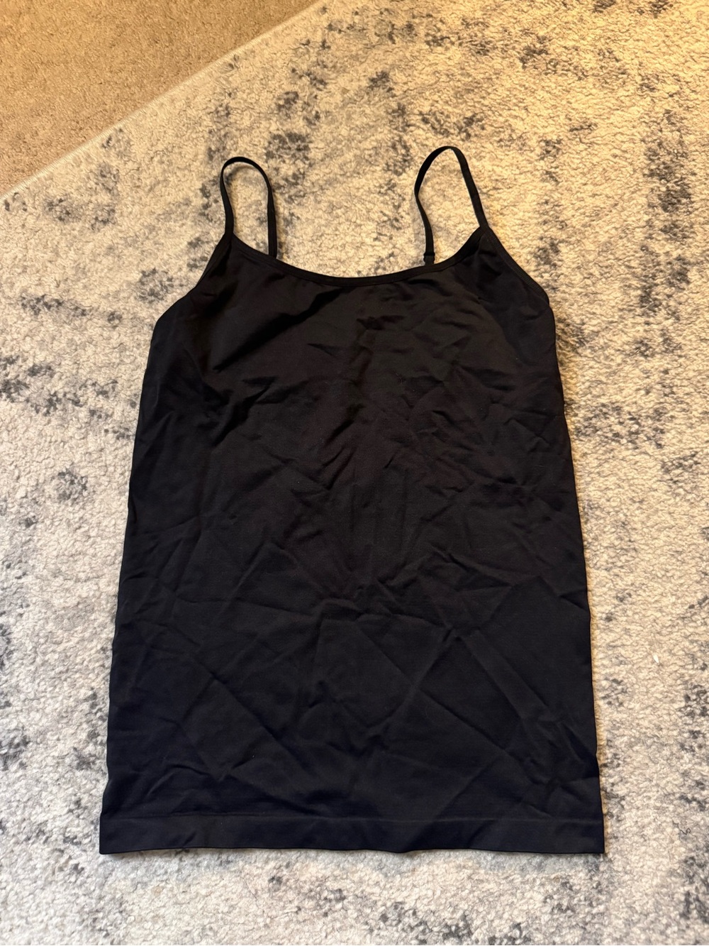 Stitch Fix Everyday Black Women’s L Solid Camisole Tank Top Nylon Spandex